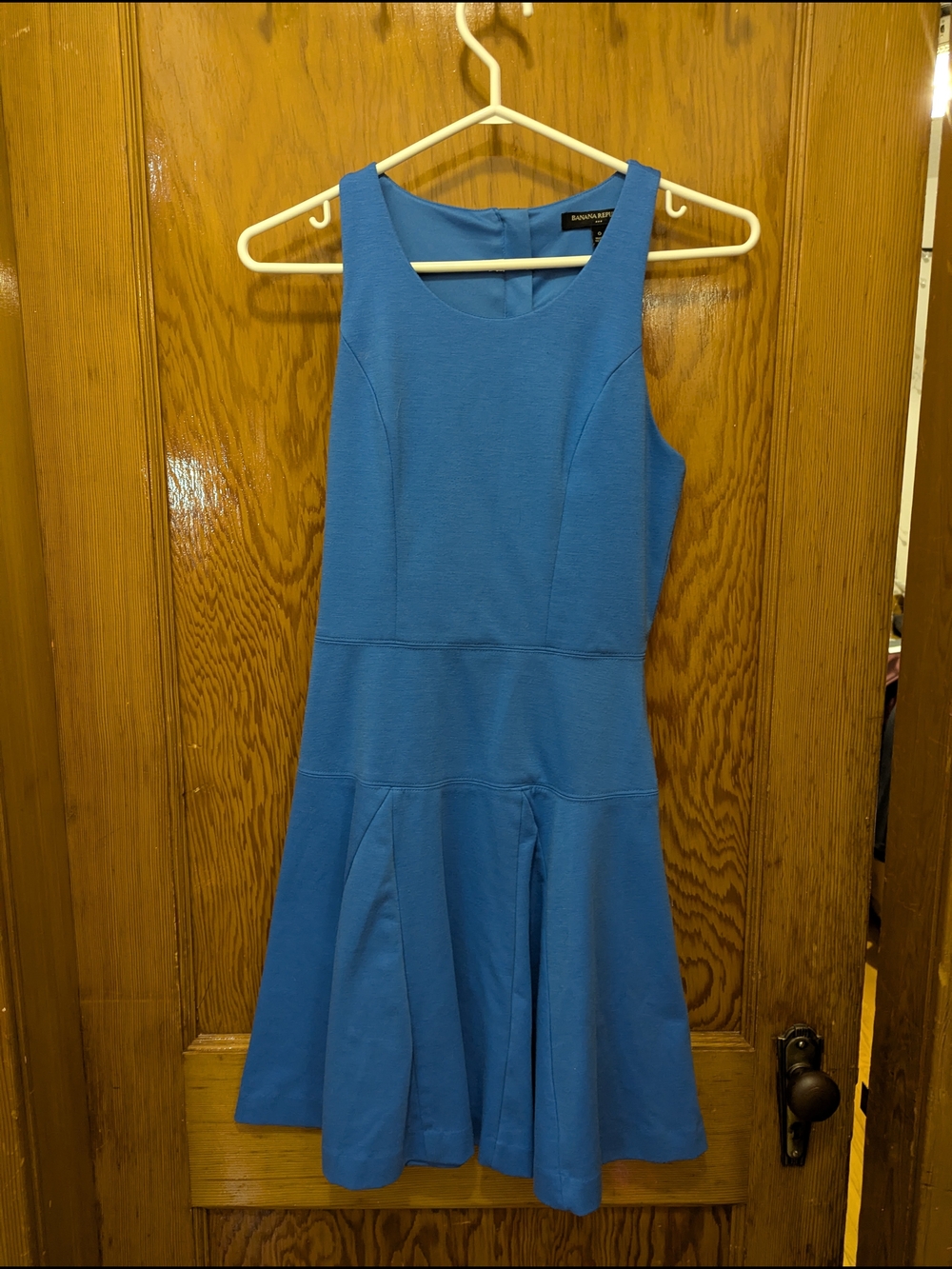 Women's Banana Republic Blue Sleeveless Dress Size 0